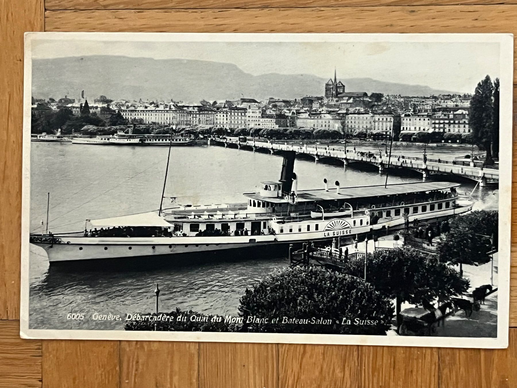 Cartoline postali: Genève 1938, Bateau La Suisse – Usato da Romanshorn venduto da luxcollect
