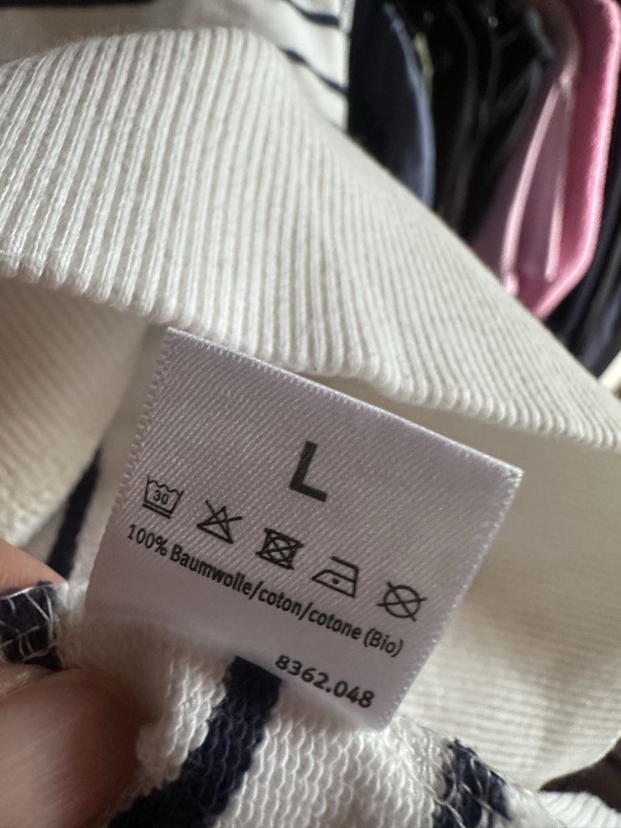 Maglioni & Felpe: Pullover gestreift Gr. L, blauweiss Baumwolle – Usato da Münsingen venduto da Secondhand89 2