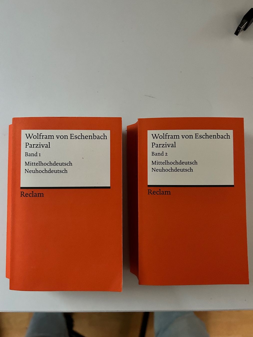 Libri: Parzival Reclam zwei Teile – Usato da Basel venduto da Tshabajuju