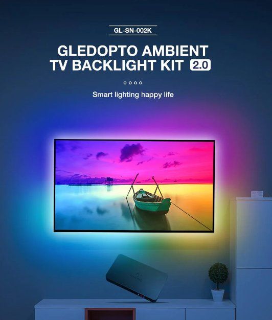 Gledopto TV Backlight Kit 2.0 HDMI Ambilight für Fernseher
