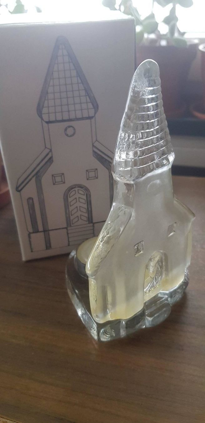 Portacandele: Kerzenhalter Kirche Glas – Usato da Mörschwil venduto da wunderkiste44 3