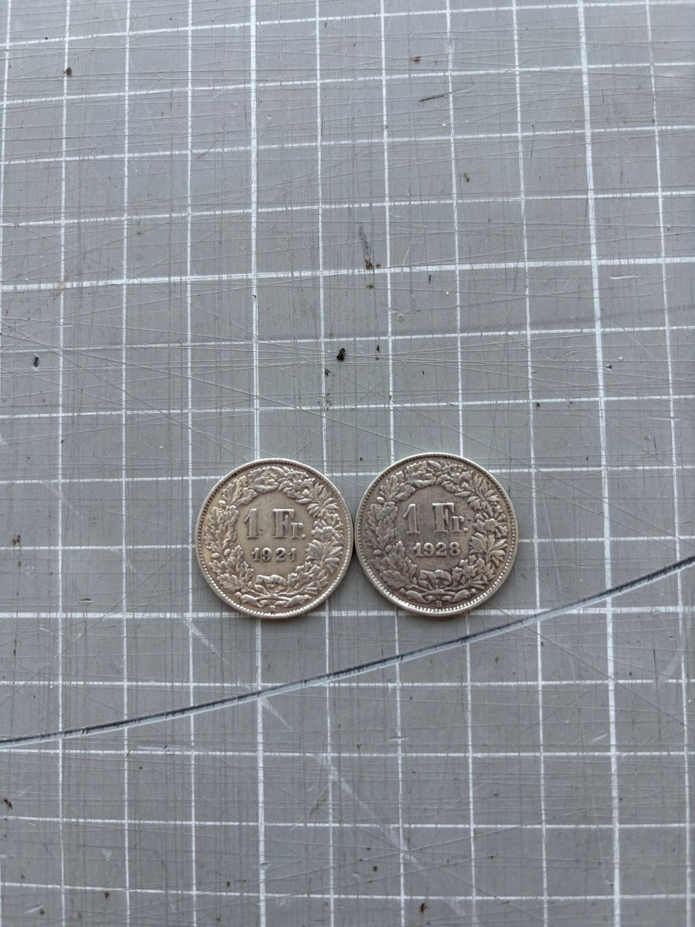 Tutti le monete: 1Franken Silbermünzen Set 2 stk. – Usato da Flawil venduto da Pirar