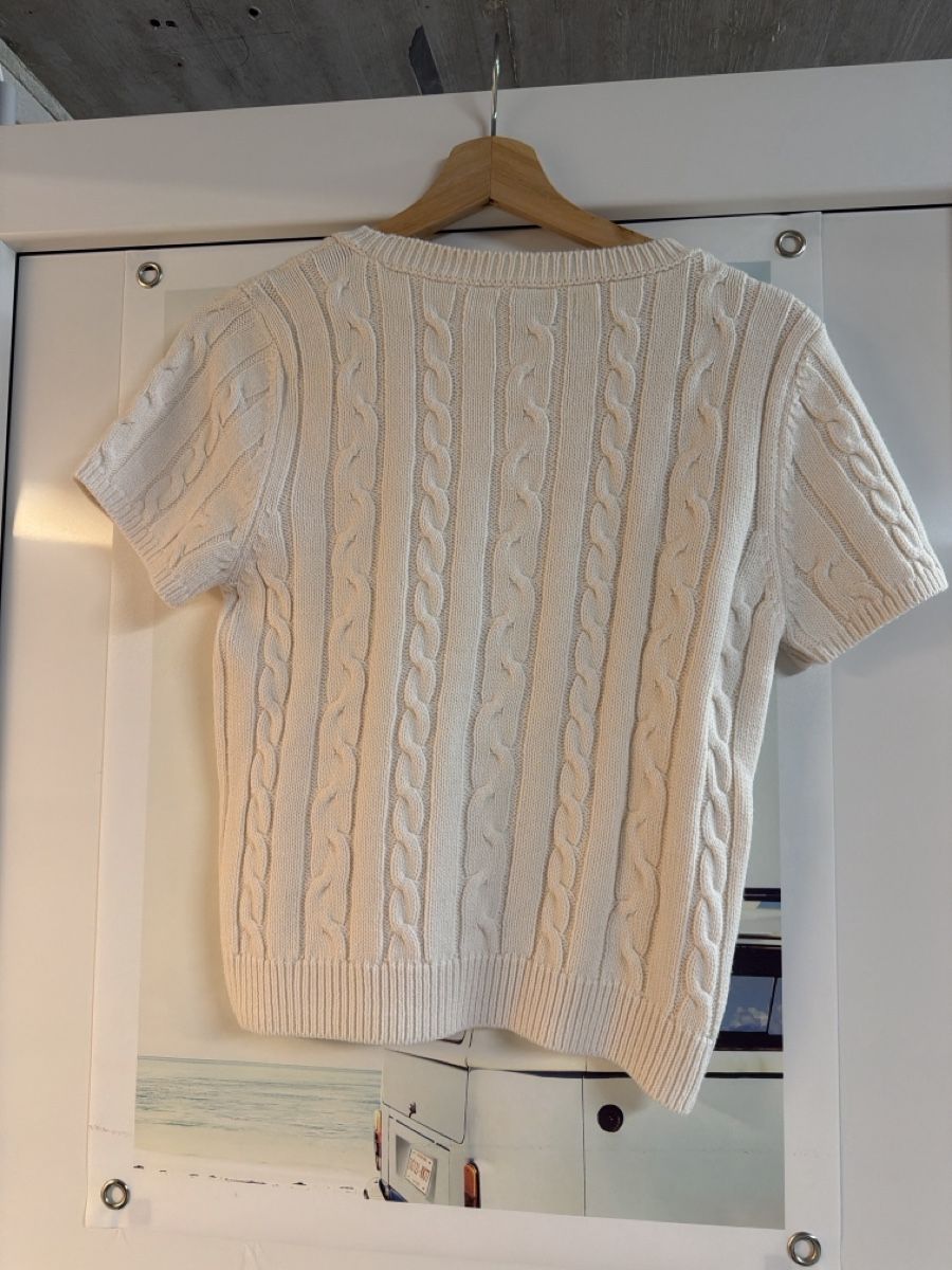 Stradivarius Pullover & Sweatshirts: Pullover kurzarm Stradivarius Creme Gr. M neu – Neu (gemäss Beschreibung) aus Känerkinden von melbaumg 1