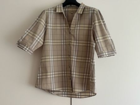 Chemise Burberry carreaux beige (XL)