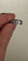 Herren Ring 925 Silber mit 7 White Saphire