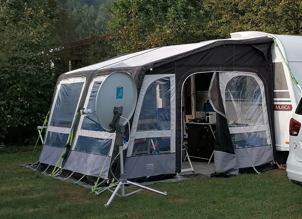 Vorzelt Wohnwagen Dometic Grande Air Pro 390 S Luftvorzelt Gebraucht 