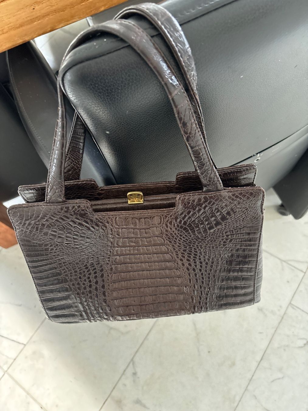 Borse da donna: Ledertasche mit Krokomotiv – Usato da Kriens venduto da Mollinos 3