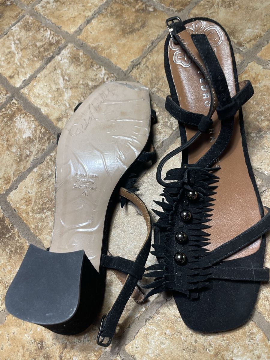 Pedro Scarpe da donna: Sandali Pedro Miralles neri con nappe e borchie Tg 40 – Nuovo (secondo la descrizione) da Gordevio venduto da LanaZimm 7