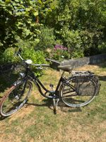 Citybike Diamant Topas Villiger blau met. mit 2 Körben
