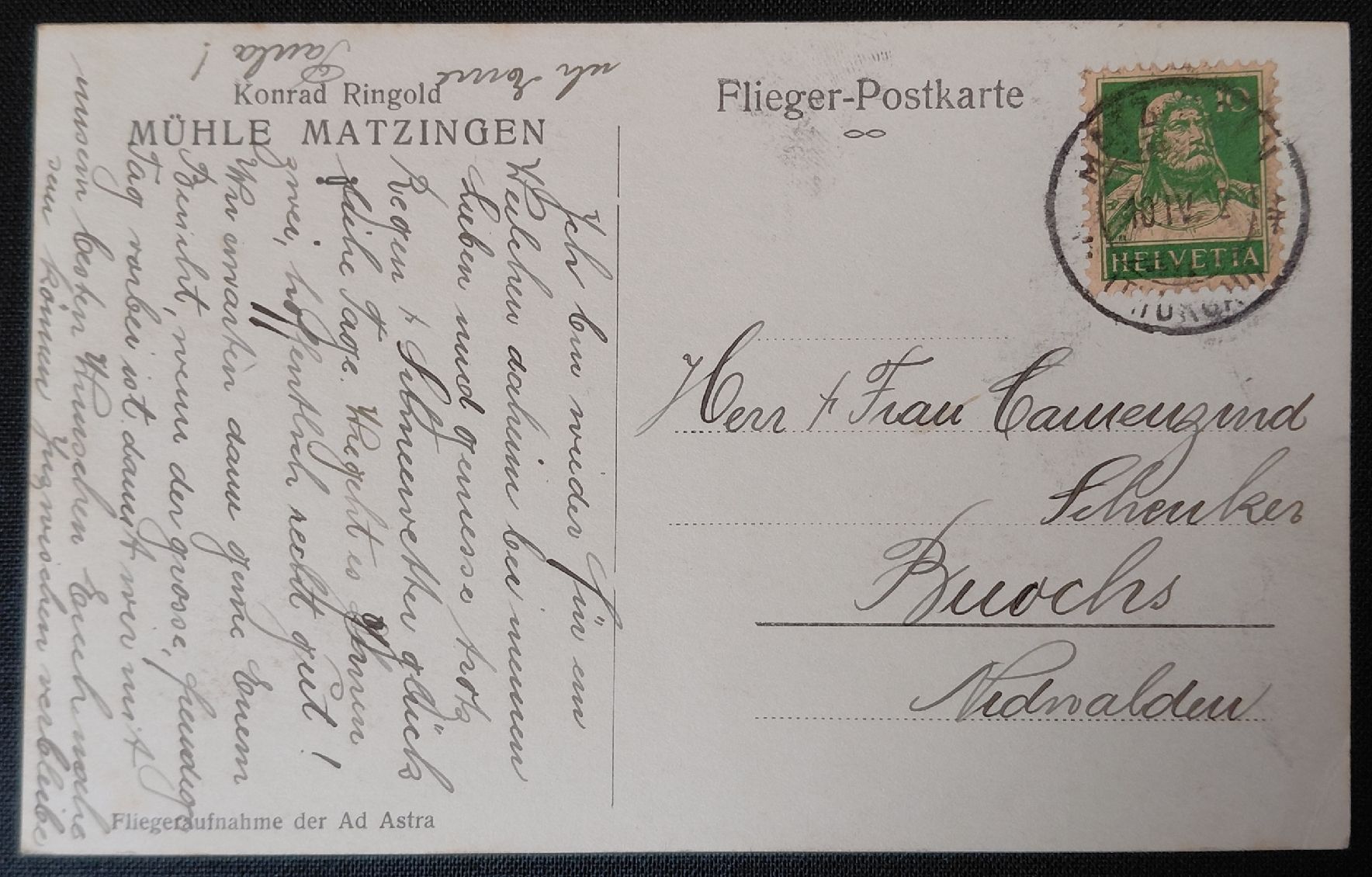 Cartoline postali: Antike Ansichtskarte Mühle Matzingen, 1902 gelaufen – Usato da Trogen venduto da Limboo 2