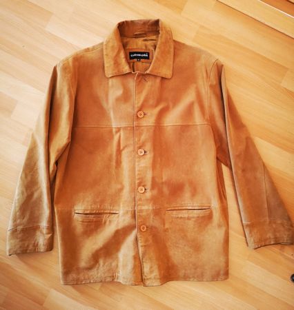 Veste Cuir XL Couleur Camel