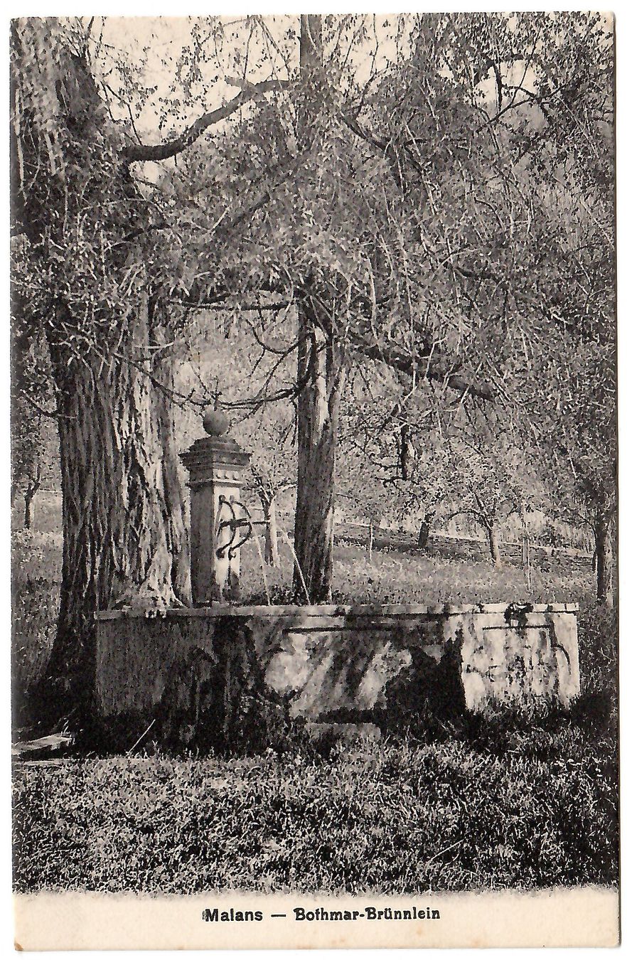 Cartes postales: Ansichtskarte  Malans  -  Bothmar-Brünnlein – D'occasion à Kerns par etma3