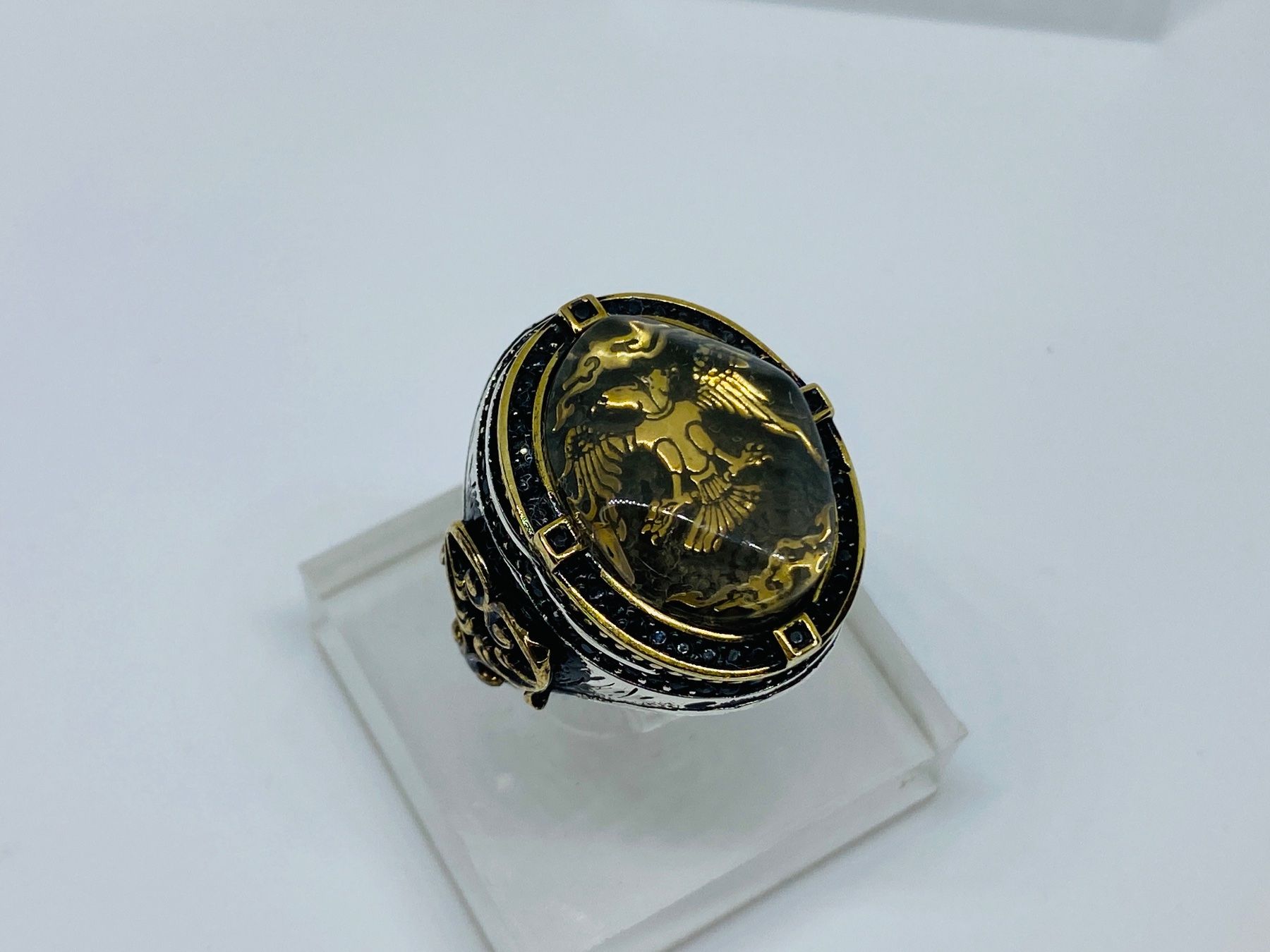 Anelli: Ring aus 925 er Silber mit Doppelkopfadler – Nuovo e nell'imballaggio originale da Windisch venduto da Zeta2018 1