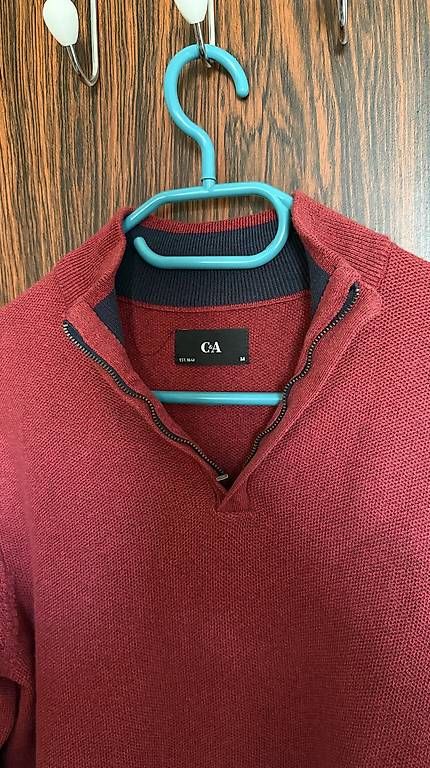 C&A Maglioni & Felpe: C&A Reissverschluss Pullover, rot – Usato da Emmen venduto da rossellamalito 1