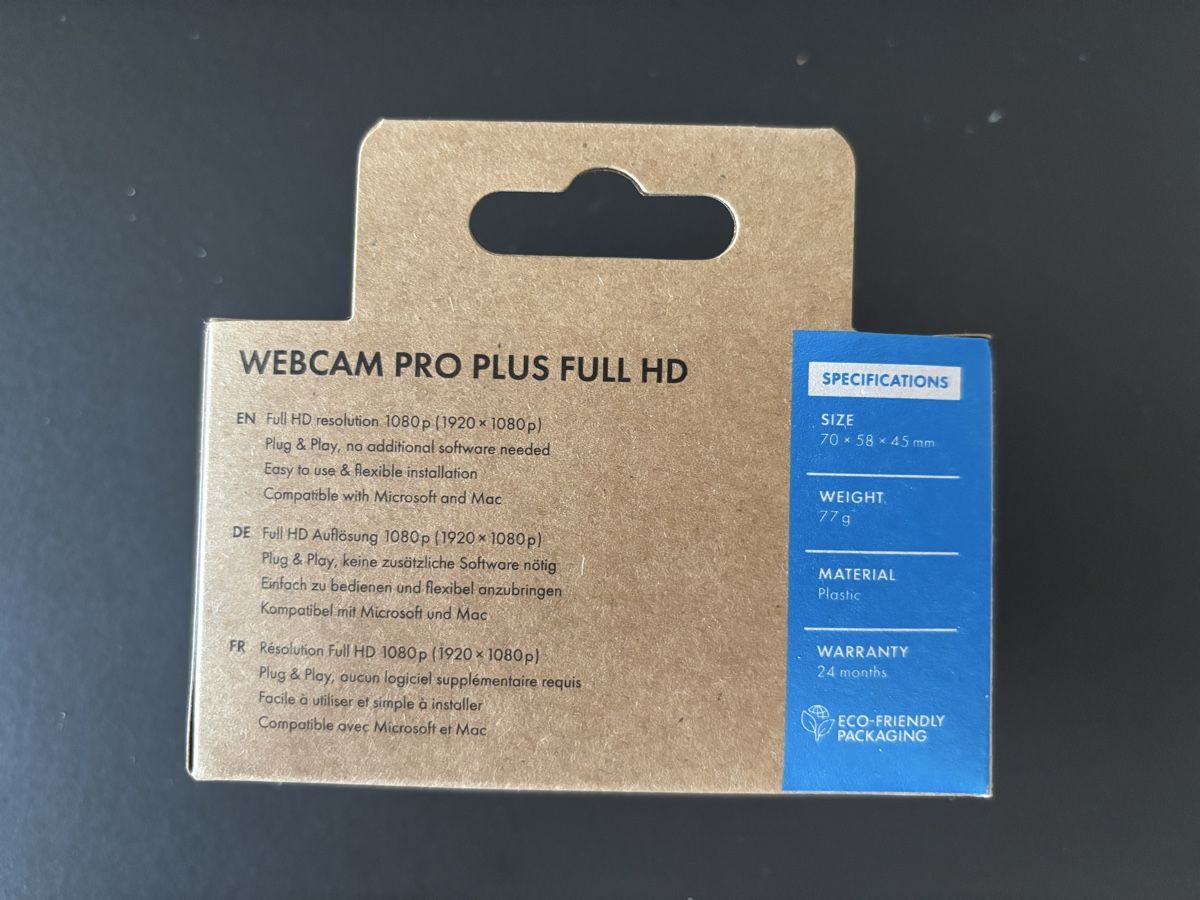 Webcam: DICOTA Webcam Pro Plus Full HD 1080p neu – Nuovo e nell'imballaggio originale da Möriken AG venduto da Sulser08 2