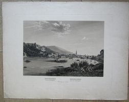 Heidelberg sehr grosse Aquatinta um 1840 selten