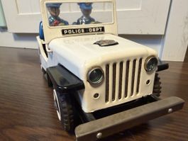 Blechspielzeug Nomura  made in japan Jeep Polizei 