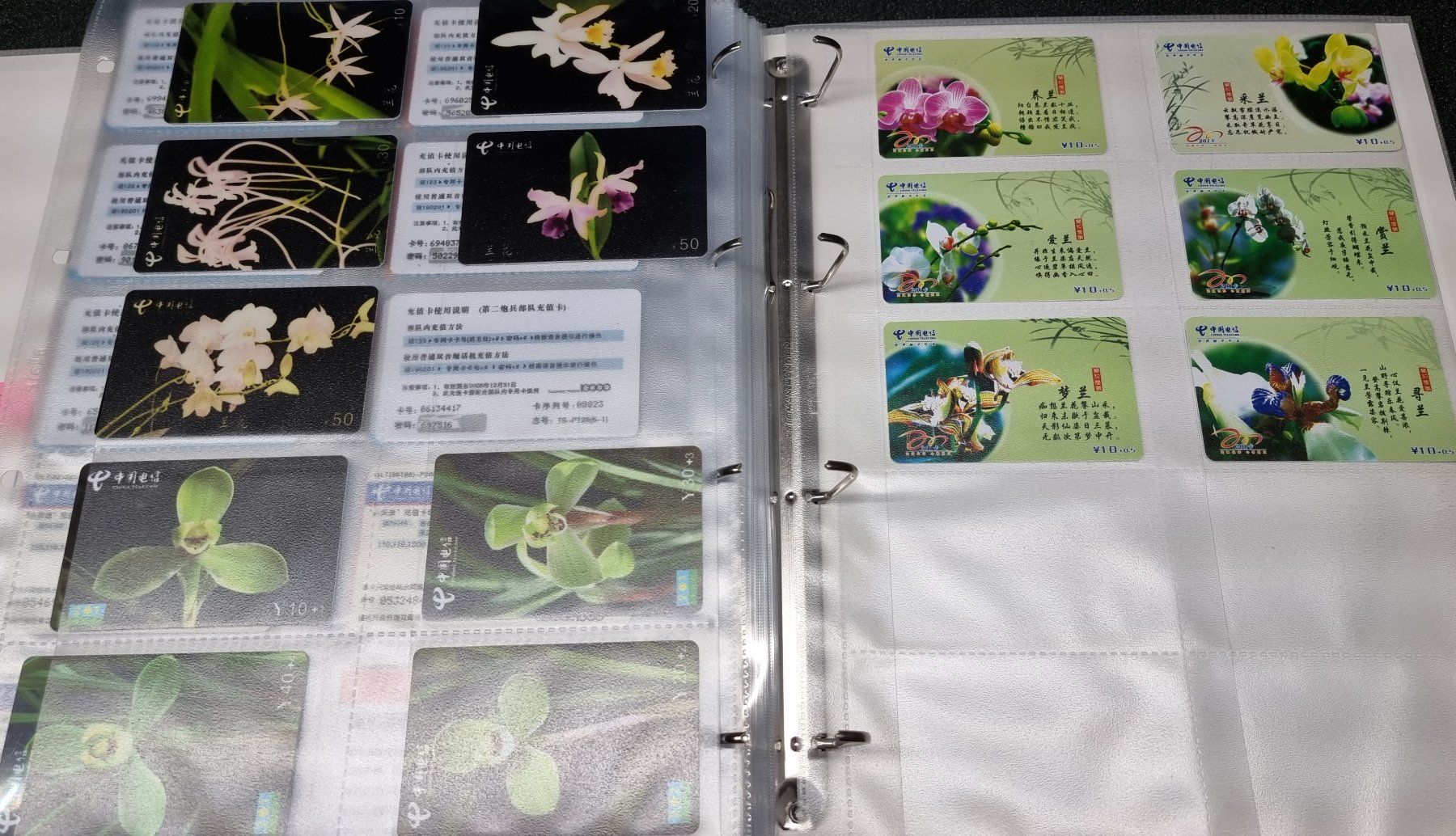 Album: Album 3 silber Telefonkarten Orchideen – Usato da Lostorf venduto da Dalbi 8