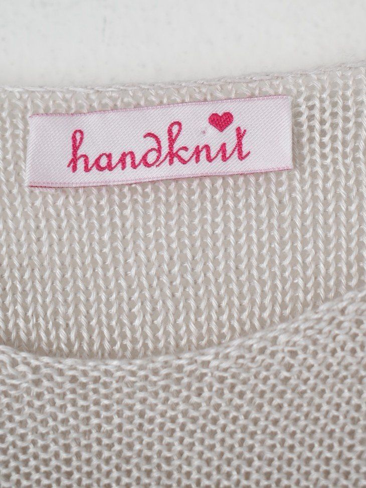 Maglioni & Felpe: handknit Kurzarm Pullover, beige, Gr.S, 100% Leinen – Usato da Nürensdorf venduto da 2ND_STORY 4