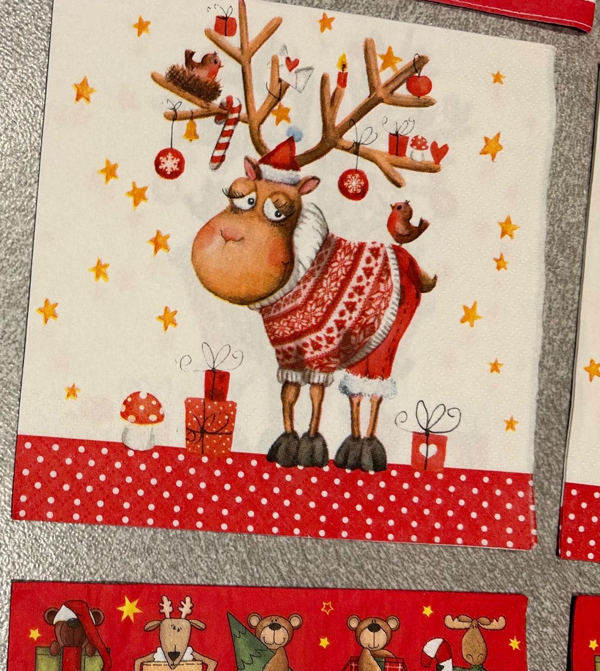 Servietten: 12 Servietten Thème de Noël - lot 3 – Neu (gemäss Beschreibung) aus Arbedo von nadia1973 3