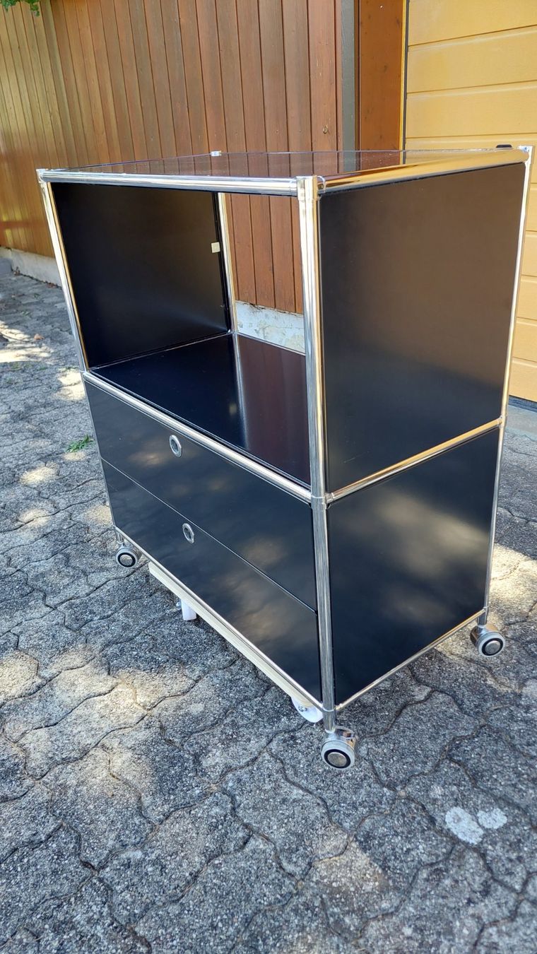 System4 Cassettiere: Metall Kommode Quadro System 4 auf Räder – Usato da Böckten venduto da Jurassicjp 2