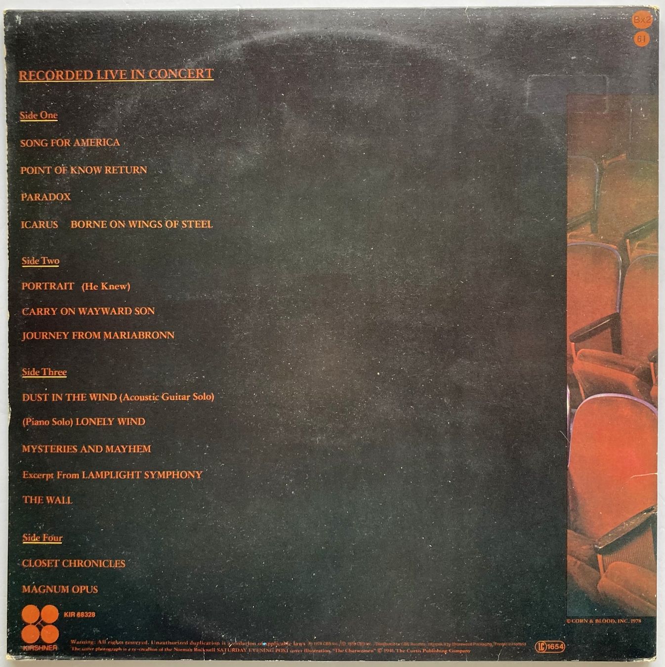 Dischi in vinile: KANSAS - TWO FOR THE SHOW – Usato da Bottens venduto da hotter-than-hell 1