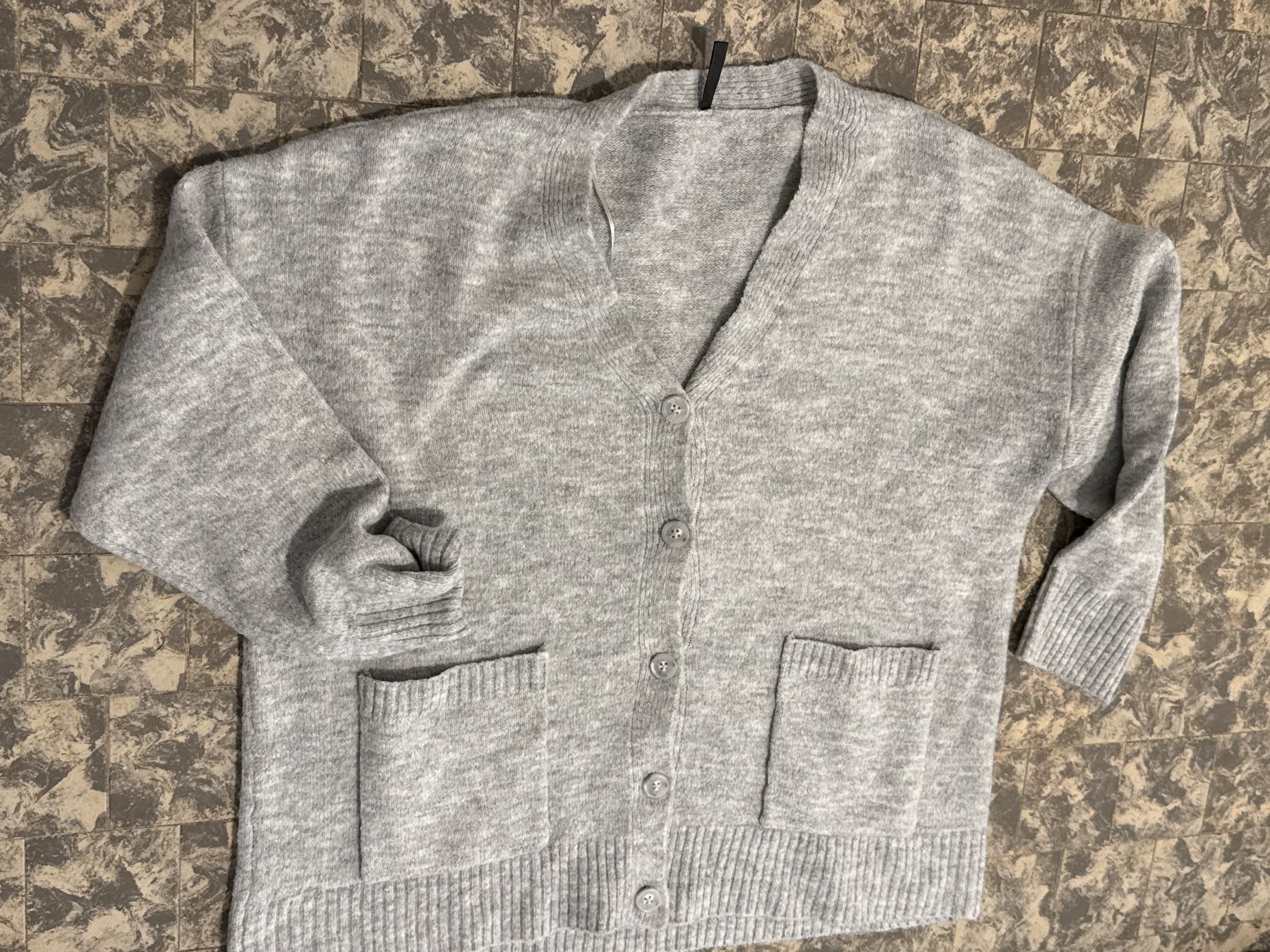 Giacche: weite luftige Strick Jacke Chicoree XL – Usato da Amriswil venduto da used2use 1
