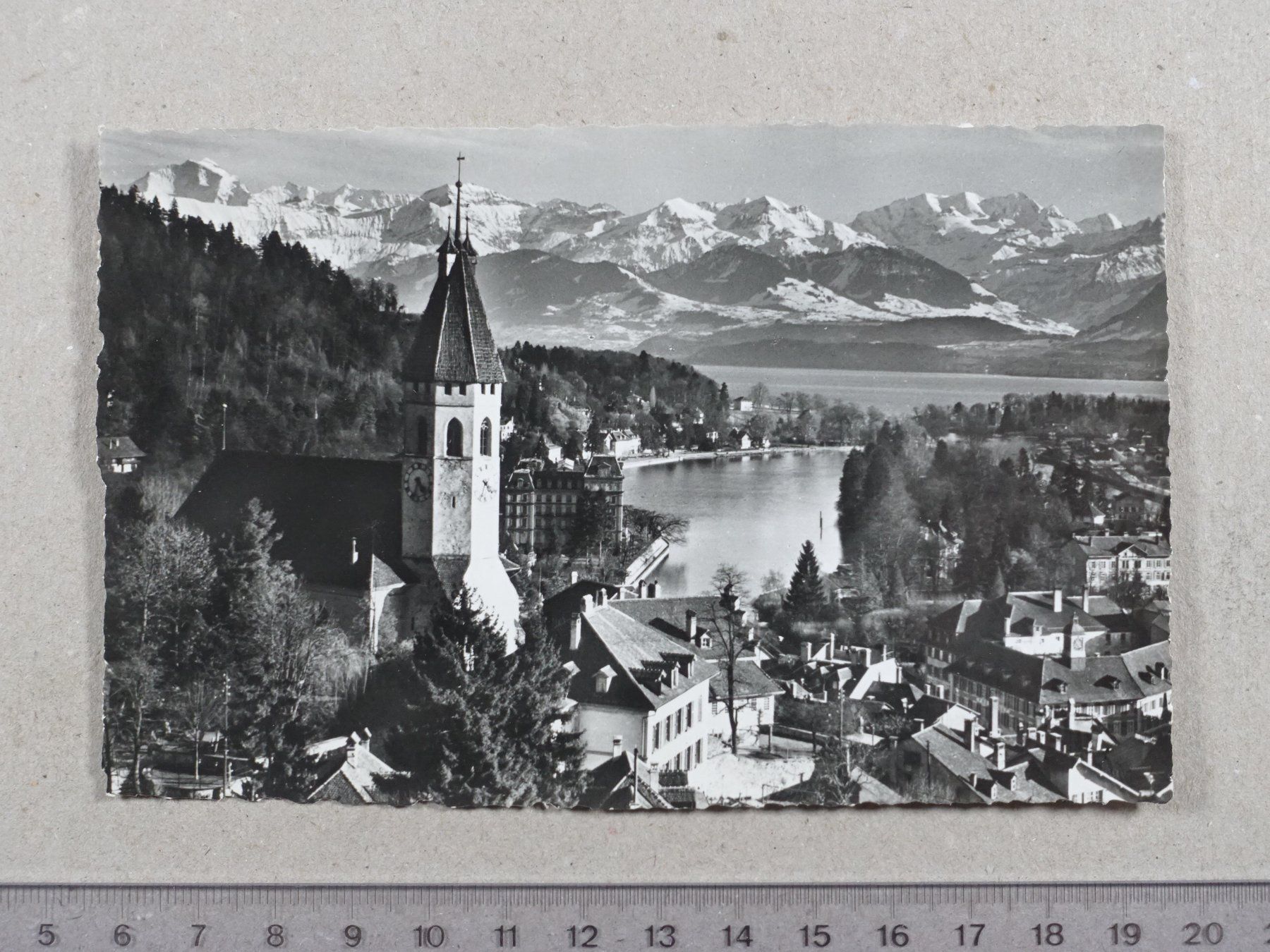Cartoline postali: Thun, 1958 – Usato da Lenzburg venduto da fh1