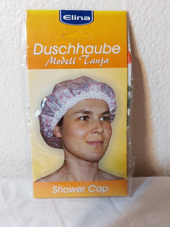 Duschhaube, Orange, 27 Cm Lang – Doppellagig, Wasserdicht, PEVA-Futter