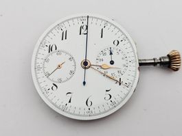 Chronograph Taschenuhrwerk Handaufzug Werk Taschenuhr
