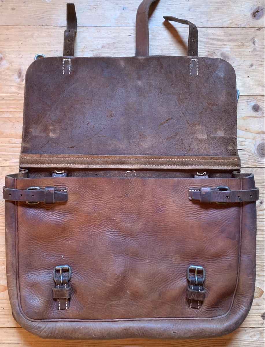 Schweizer Armee Borse: 2 Ledertaschen zu Bastsattel der CH Armee – Usato da Goldingen venduto da Bergler012 6