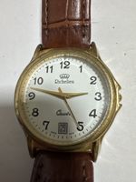 Montre Richelieu Quartz Dorée Fond Acier Swiss Made
