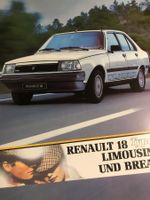 Prospekt Renault 18 Type 2 inkl. Turbo