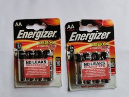 8 Energizer AA max. Powerseal NOLEAKS /12/28