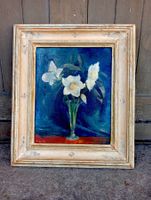 Theo Glinz Gemälde Blumen Bild Kunst Blumenstrauss Vintage