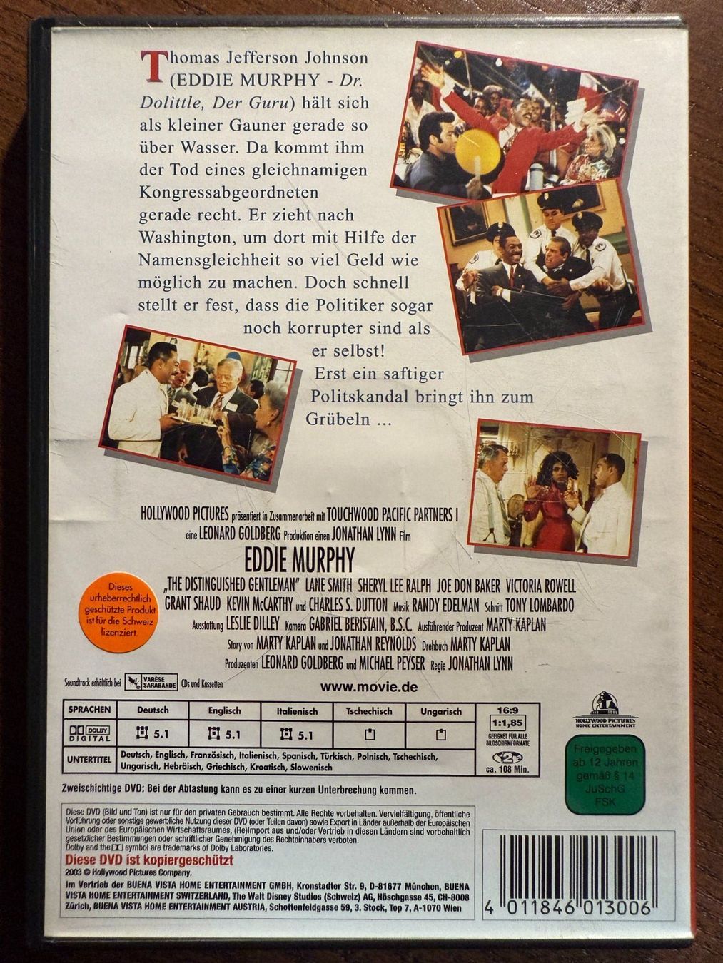 Tutti i DVDs: Ein ehrenwerter Gentleman – Usato da Zürich venduto da FilmFreunde 1