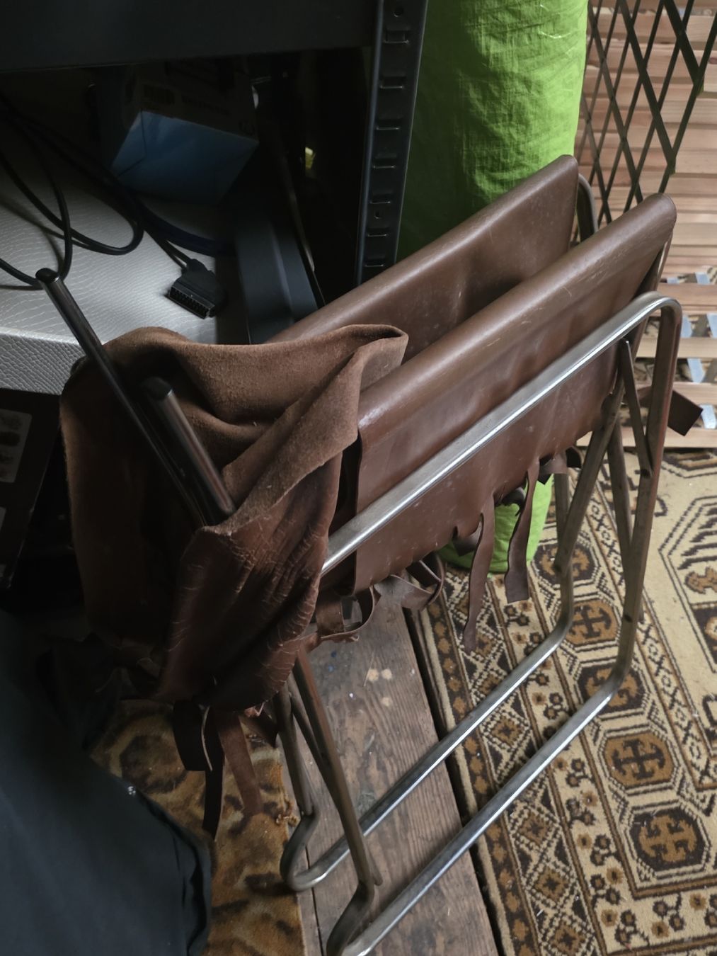 Chaises: Ledersessel Metallgestell braun gebraucht – D'occasion à Kriens par Clevero 4