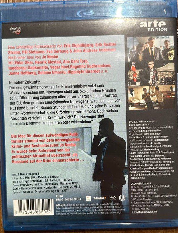Alle DVDs: Occupied - Staffel 1+2 - Blu-ray -Thriller! – Gebraucht aus Beringen von Mantafisch1 1