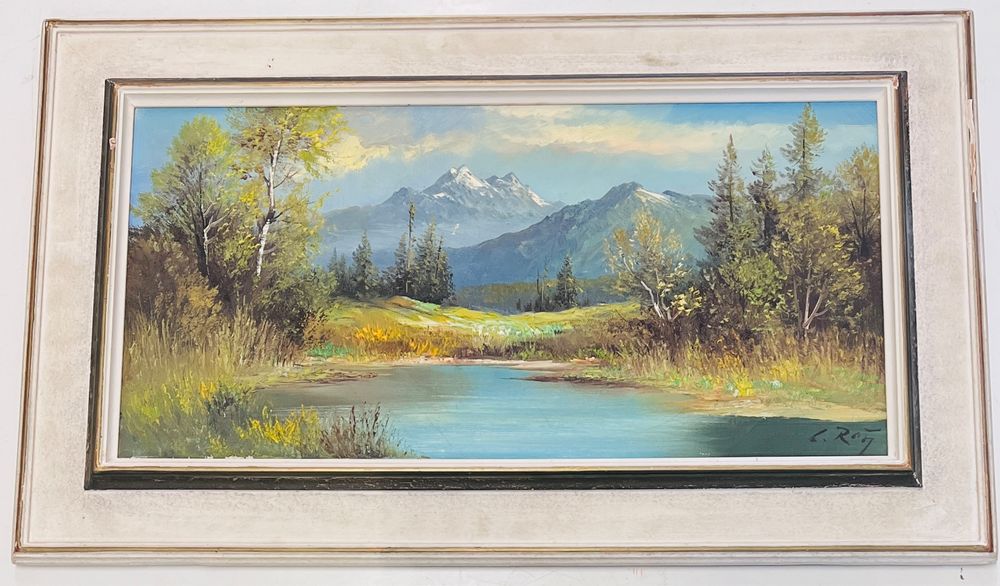 Lina Roth Landschaft Gemälde Handsigniert Öl Auf Leinwand (Gebraucht ...