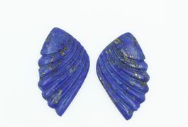 2 Flügel aus Lapislazuli  26.5 x 45.7 mm *B4856