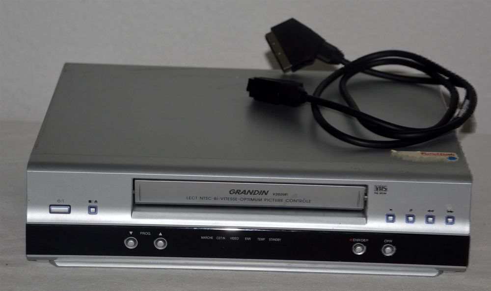 Magnétoscope Grandin V2060N 6 Têtes Hi-Fi - Occasion - Fonctionnel