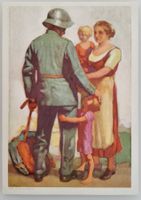 Bundesfeierpostkarte Nr.50 - 1929 - Wehrmann mit Familie