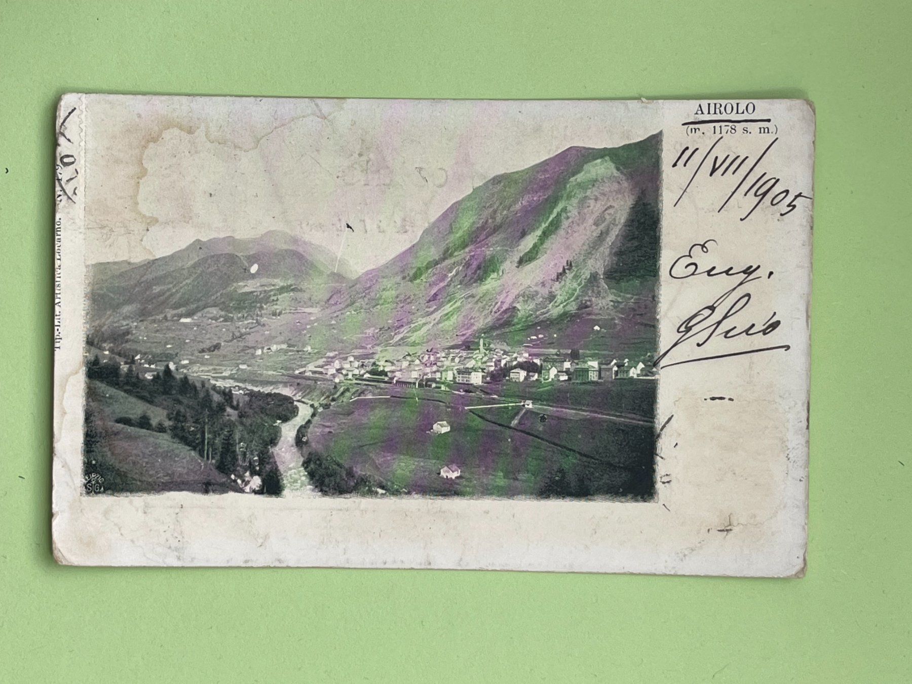 Cartoline postali: Airolo vor 1905 – Usato da Steg VS venduto da _vinci_