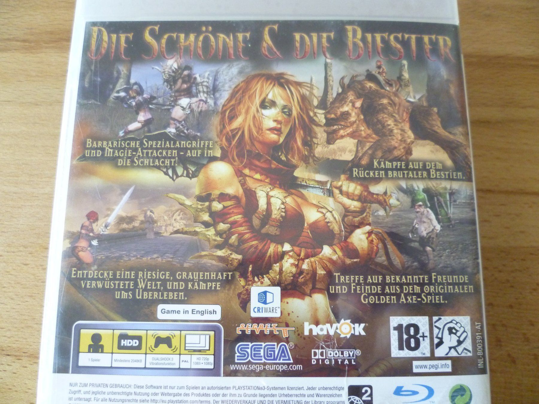 Sony Giochi: Golden Axe: Beast Rider - Sony PS3 – Usato da Thalwil venduto da ranx 2