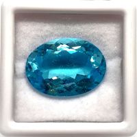 1x Topaze Swiss Blue 20.54 ct - 18x13mm - Valeur 410.- Fr