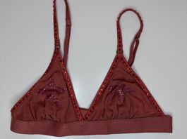 Love Stories Bralette with Rhinestones and Stars
