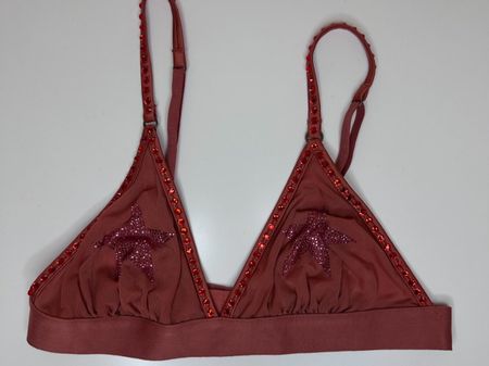 Love Stories Bralette with Rhinestones and Stars