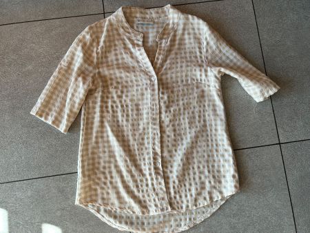 chemisier à carreaux CASUAL beige / blanc gr. S