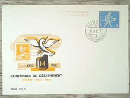 TR09 Enveloppe + Timbre Suisse 1962