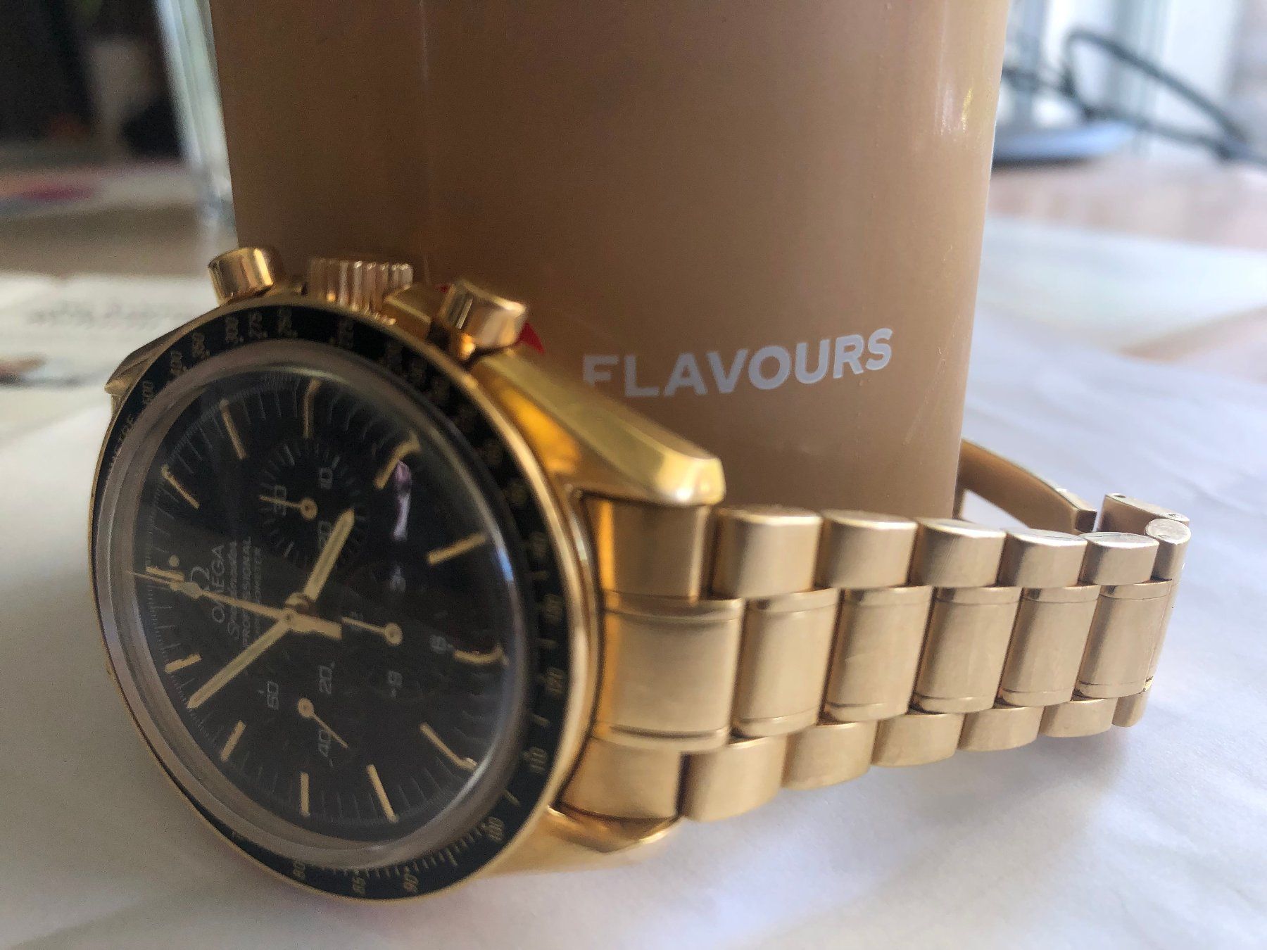 Omega Orologi: Omega Speedmaster Professional 18k Gold 250 Stk Chronometer – Usato da Itingen venduto da bubibu 3